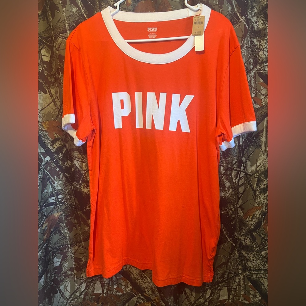 VS PINK campus ringer tee